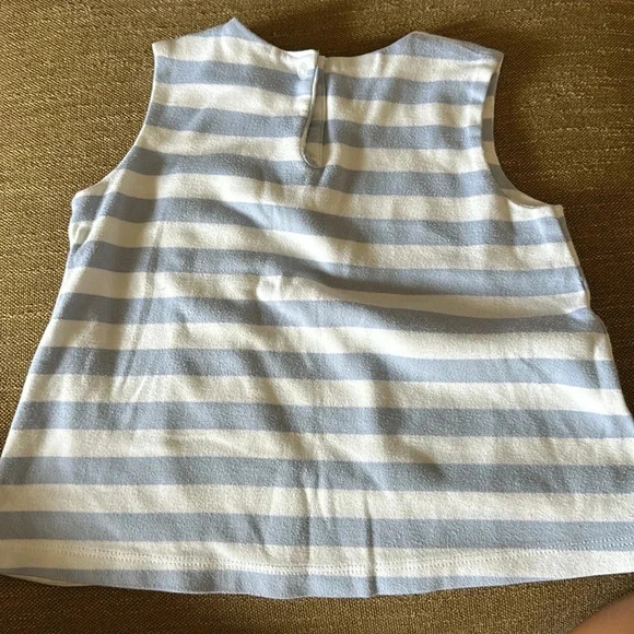 The Beaufort Bonnet Company TBBC girls size 4T purple striped top butterflies - Picture 2 of 4